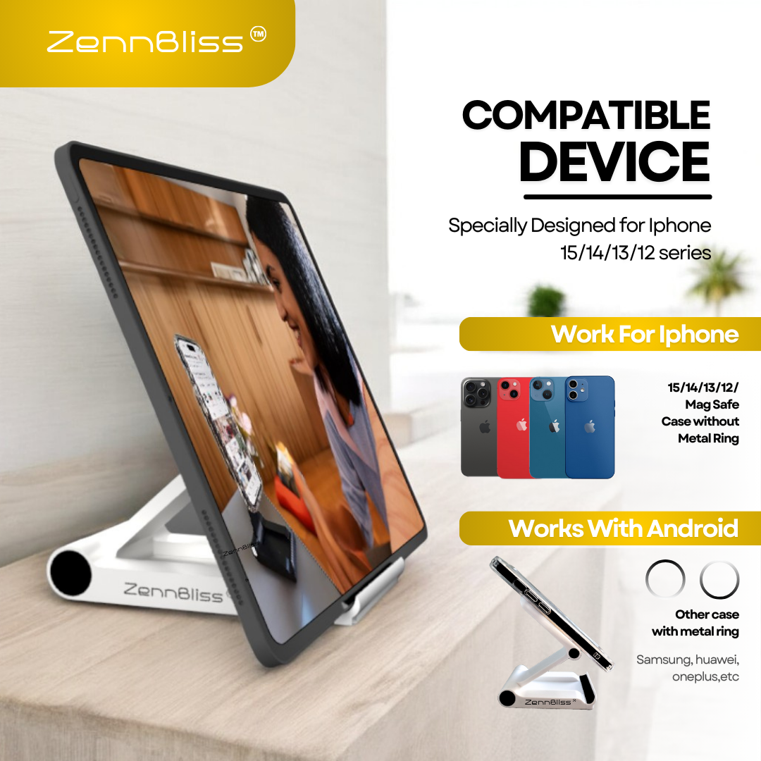 Ganesha Magnetic Cell Phone Stand Holder Tripod MagSafe for iPhone & Android