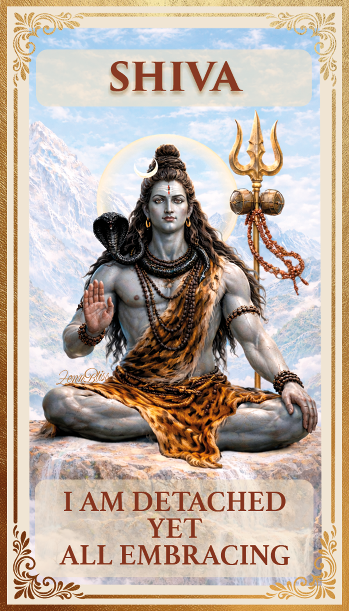 Hindu Prayer Cards — 70 Affirmation & Meditation Cards with Sanskrit Mantras | 9 Deities | Premium Gift S