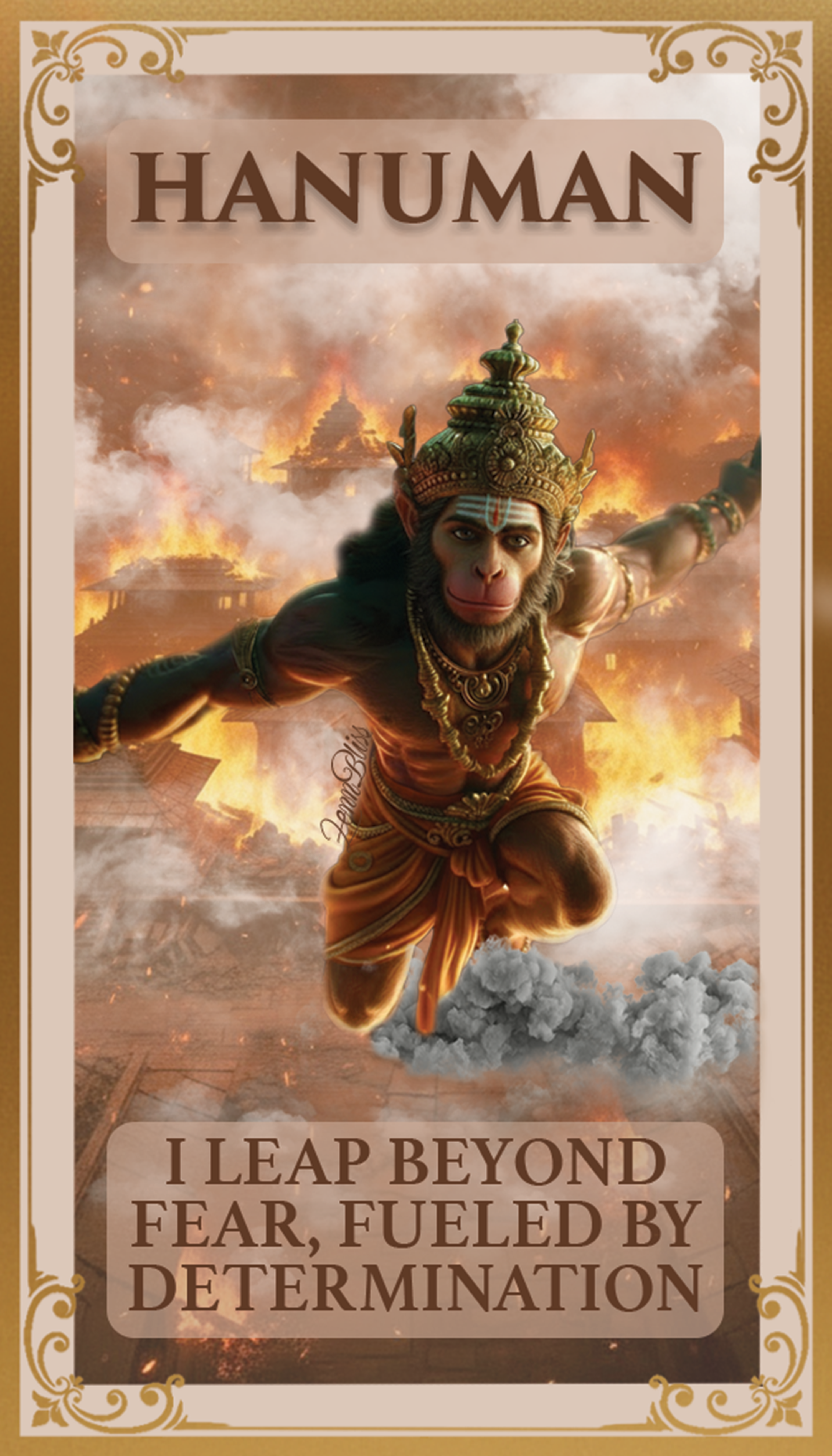 Hindu Prayer Affirmation inspiration. Cards Set - 60 Unique Designs