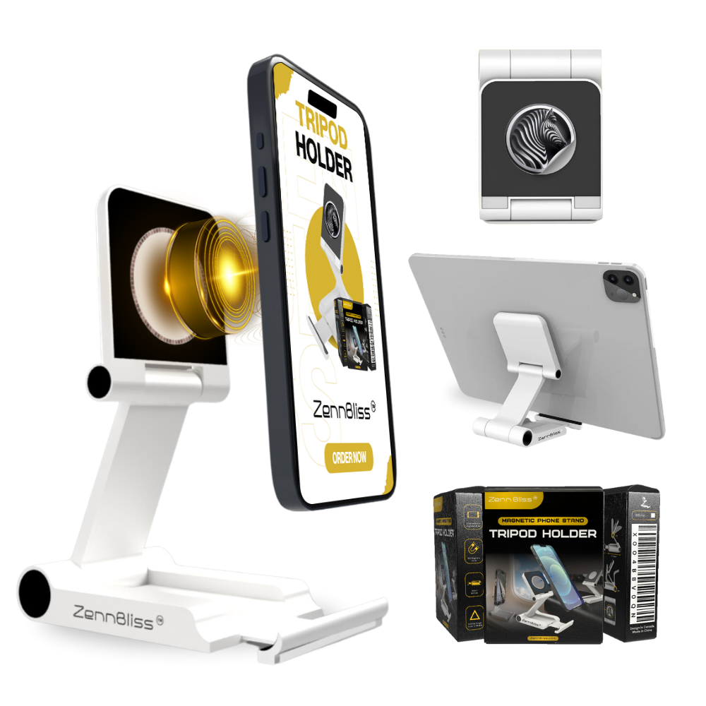 Ganesha Magnetic Cell Phone Stand Holder Tripod MagSafe for iPhone & Android