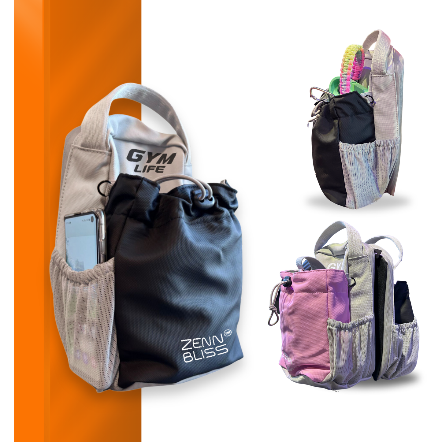 Magnetic Bottle Gym Bag for Fitness & Hygiene