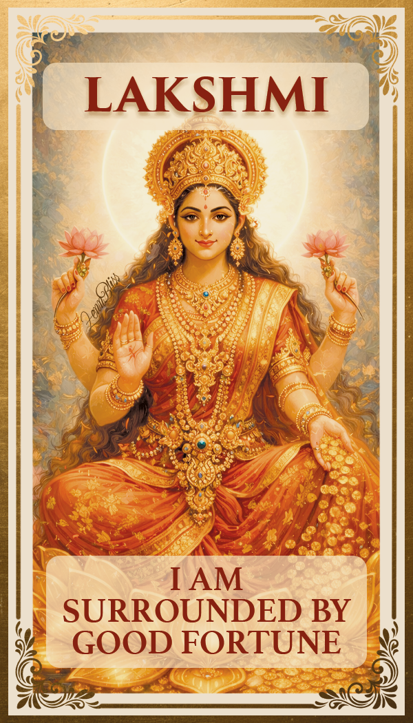 Hindu Prayer Cards — 70 Affirmation & Meditation Cards with Sanskrit Mantras | 9 Deities | Premium Gift S